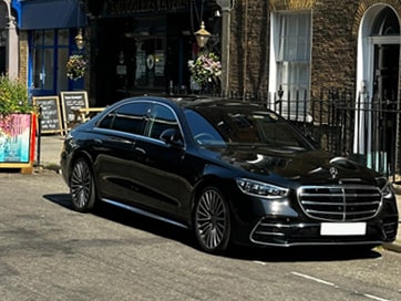 Brighton to London Chauffeur Driven Car - Black Mercedes S Class